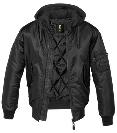 Brandit MA1 Hooded bomber jakna, črna