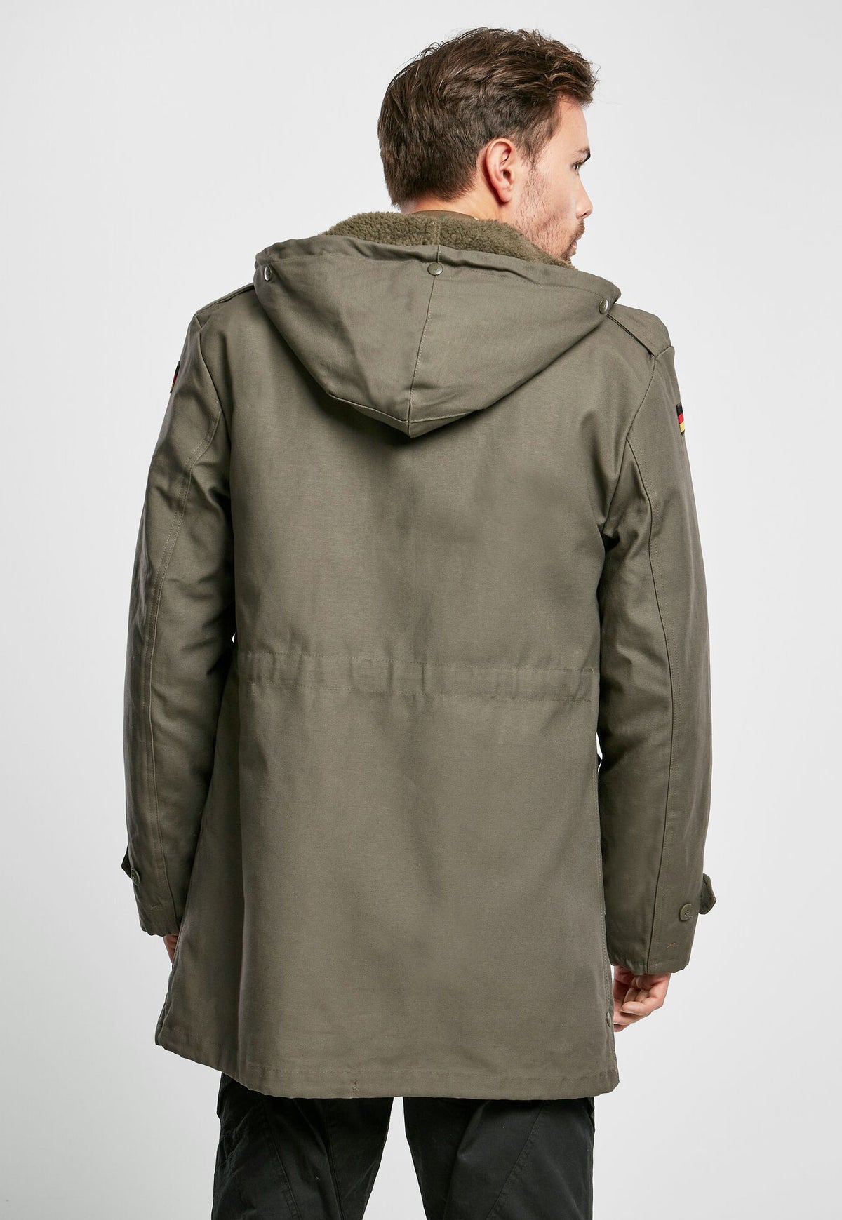 Brandit BW Parka s vlajkou, olivová