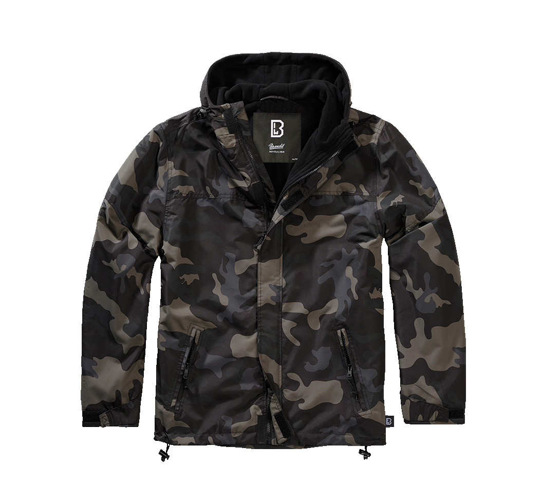 Brandit Windbreaker bunda Frontzip, Darkcamo