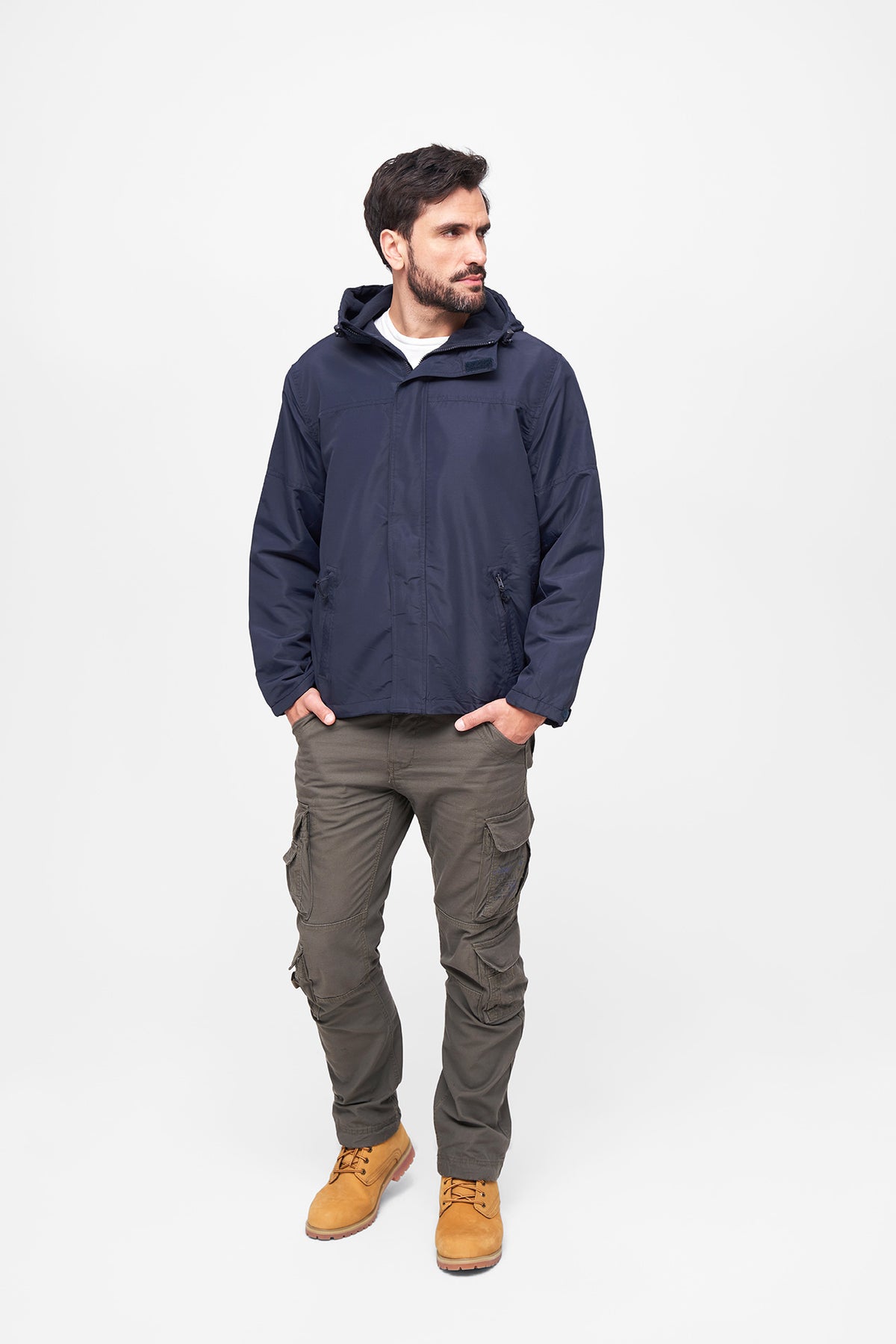 Brandit Frontzip Windbreaker bunda, námornícka modrá