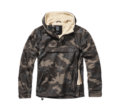 Brandit Windbreaker Sherpa Jacke, Darkcamo