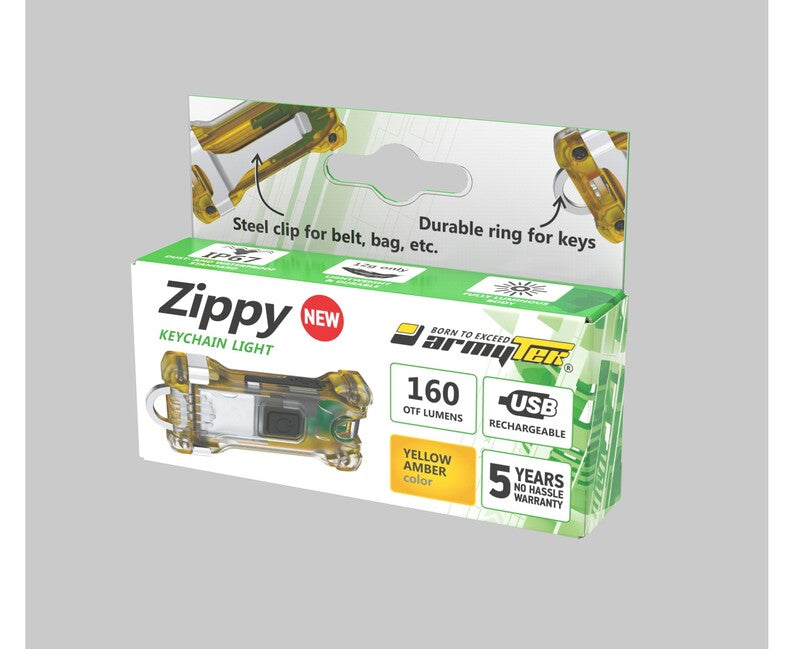 Armytek Zippy LED Keychain, Yellow