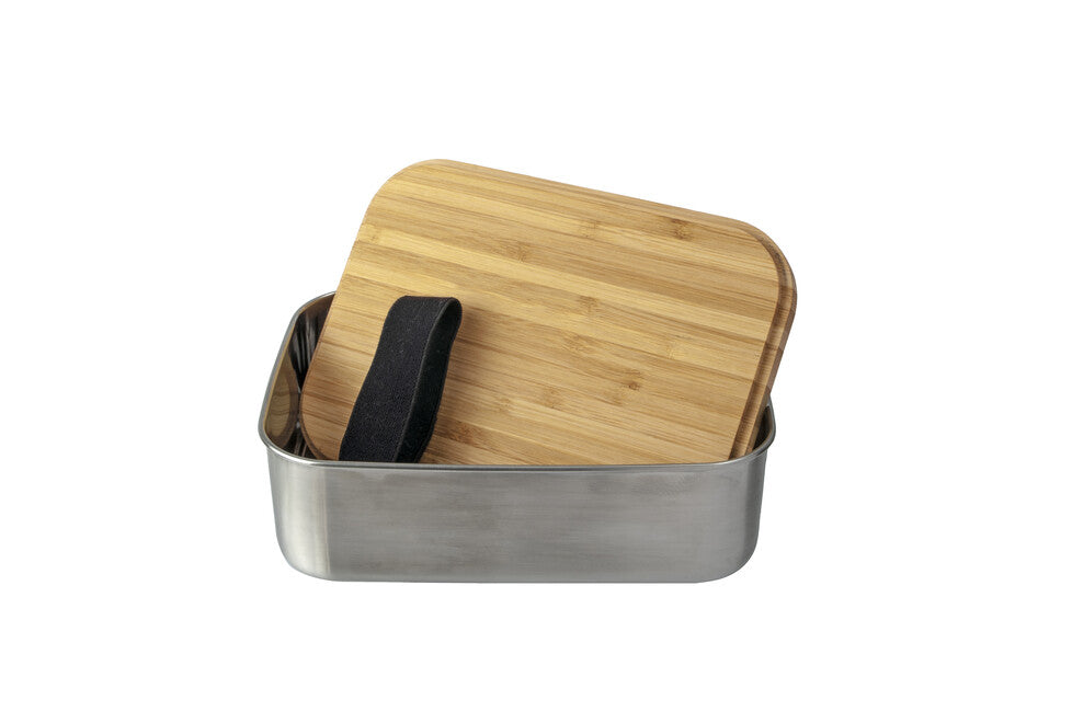 Origin Outdoors Bamboo Obedovy box z nehrdzavejucej ocele 1,2 l