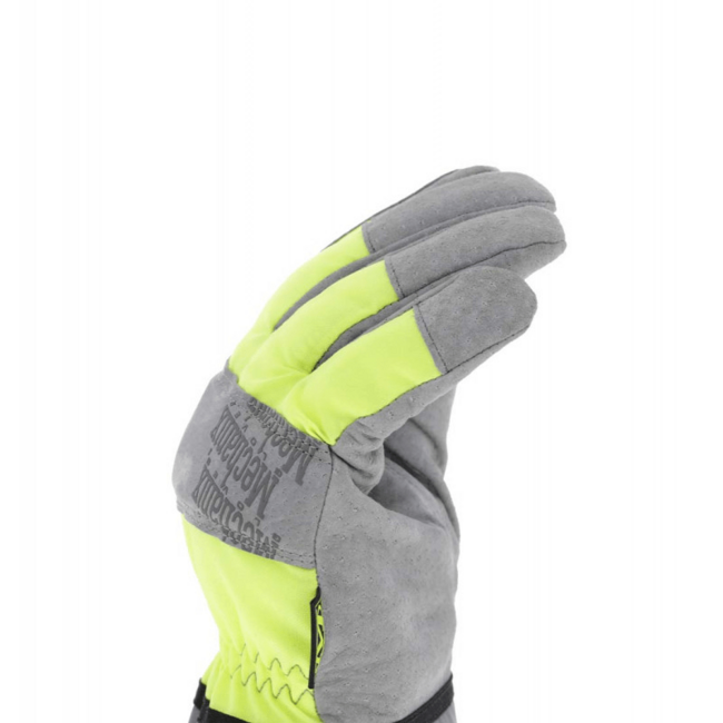 Mechanix ColdWork Gauntlet Hi-Viz Leather Gloves, Yellow