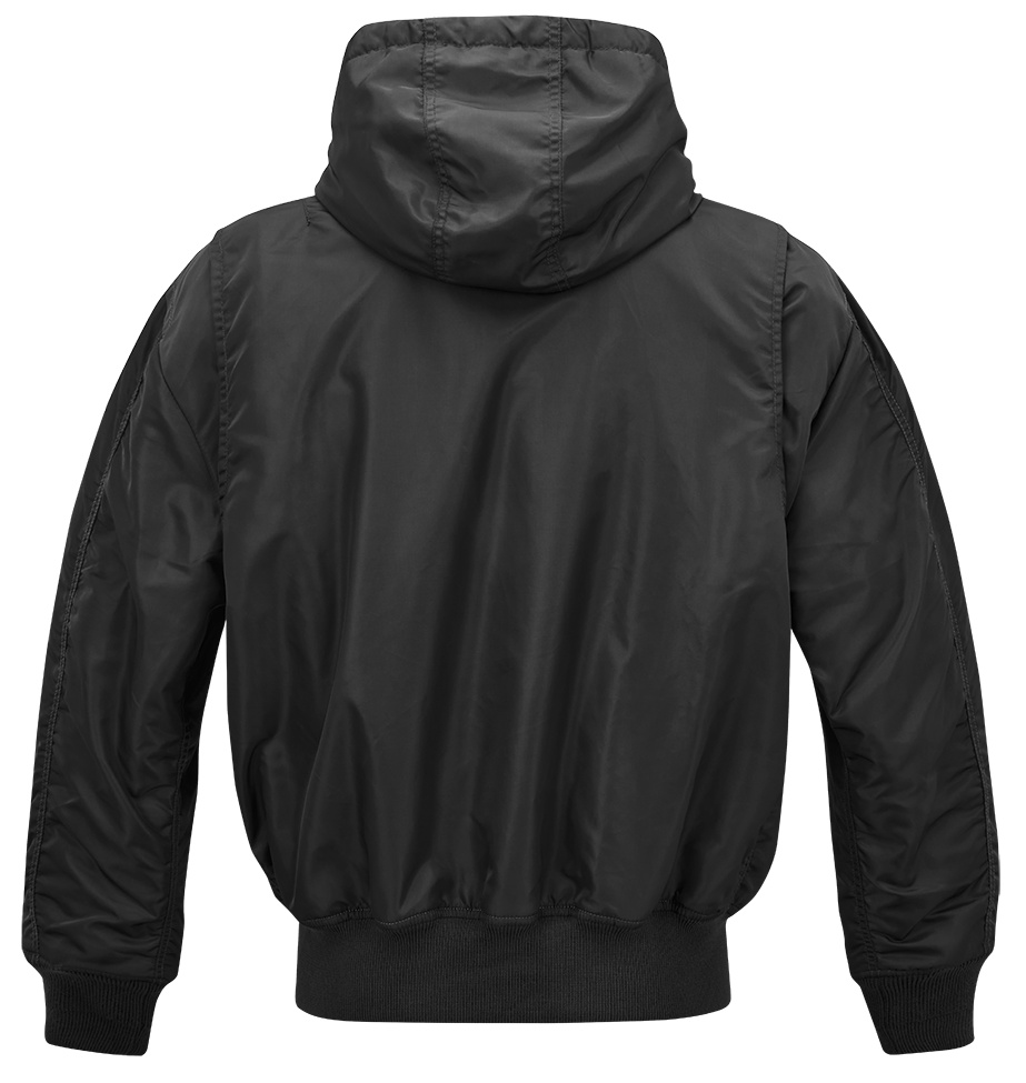 Brandit CWU bunda s kapucňou, čierna