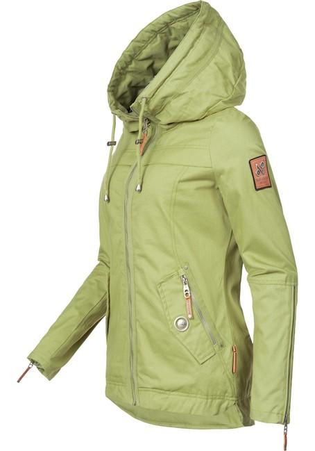 Navahoo Wekoo damen Übergangsjacke mit Kapuze, grün