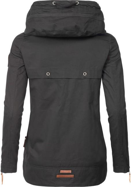 Navahoo Wekoo damen Übergangsjacke mit Kapuze, Schwarz