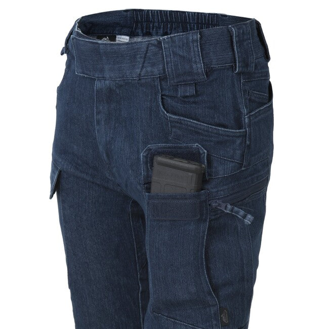 Helikon-Tex Women's UTP Resized Urban Tactical Pants, Denim Stretch, Navy Blue