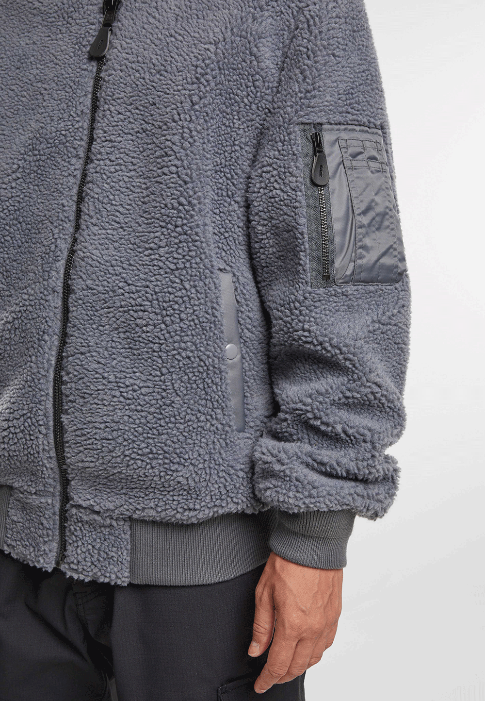 Brandit MA1 bunda Sherpa, anthracite