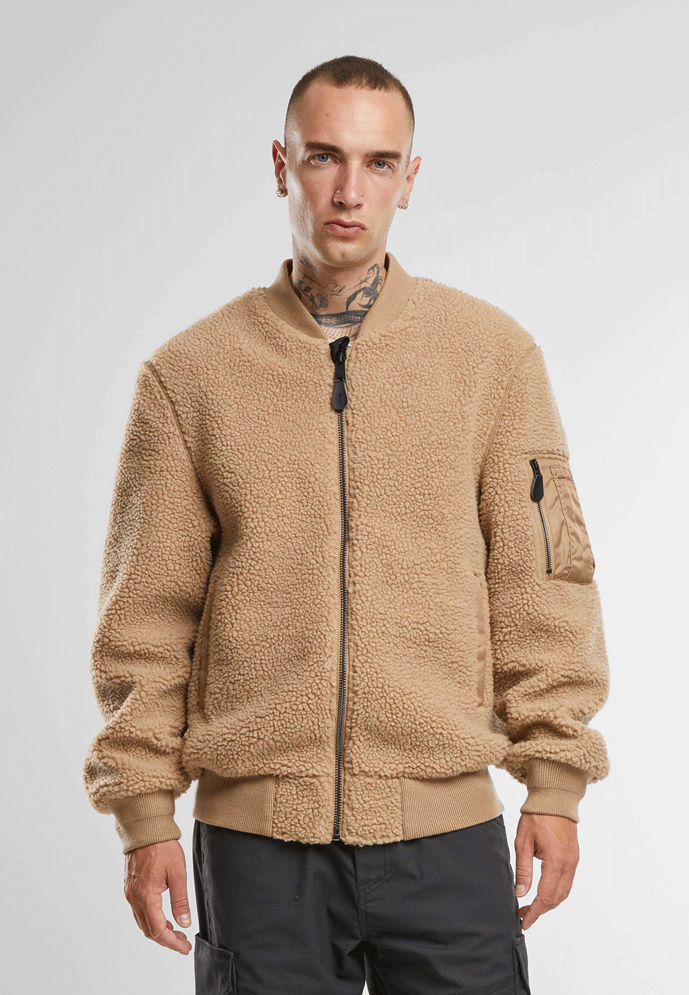 Brandit MA1 bunda Sherpa, camel