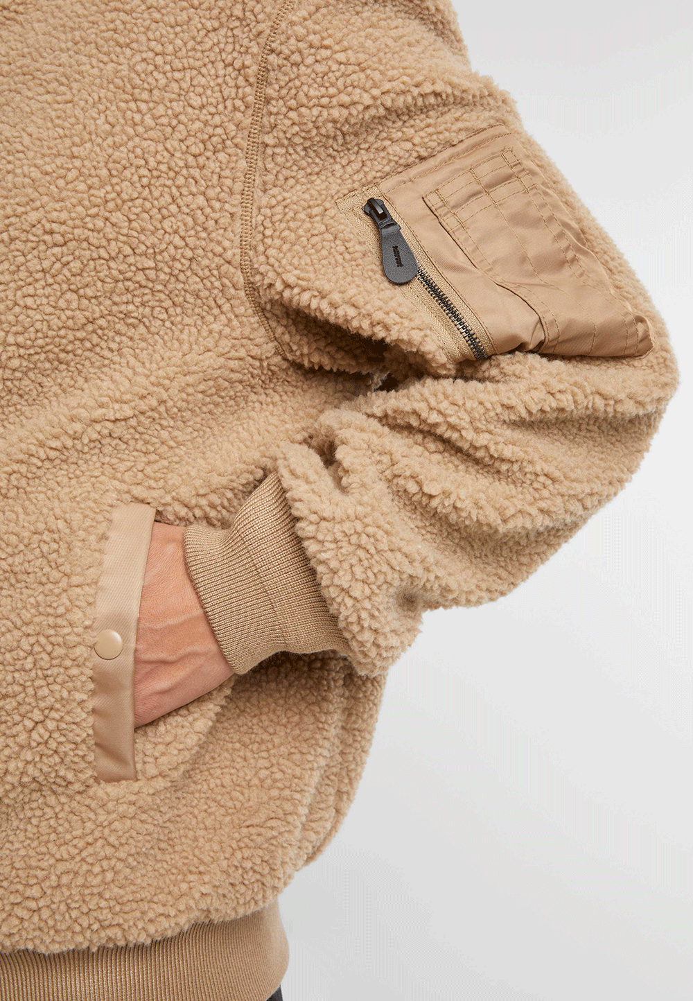 Brandit MA1 bunda Sherpa, camel