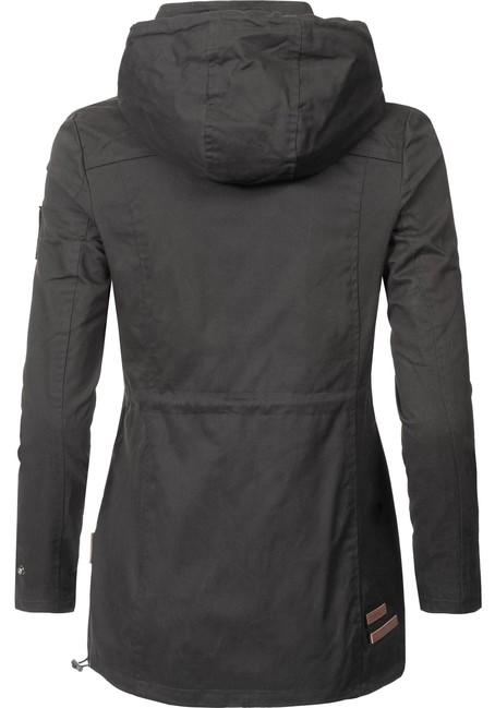 Marikoo Nyokoo damen-Übergangsjacke mit Kapuze, schwarz