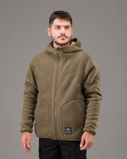 Pentagon Herren- beidseitig Fleece- Jacke Ianos Sherpa, khaki/grün