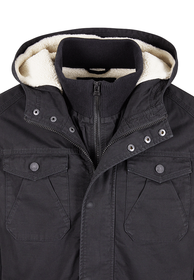 Brandit Meadow Jacket pánska zimná bunda, čierna