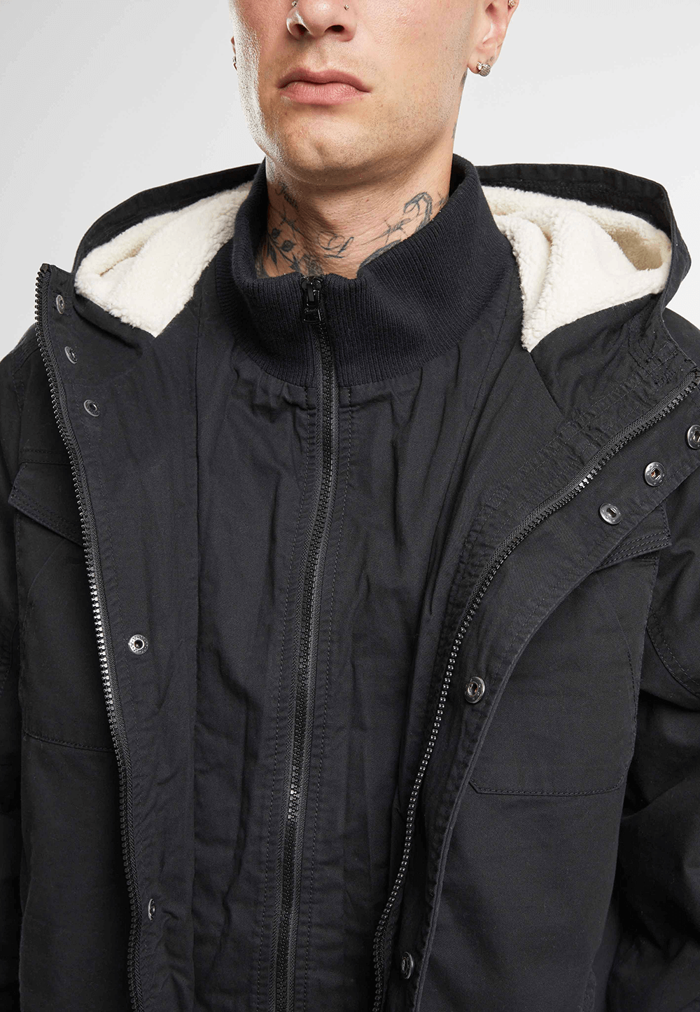 Brandit Meadow Jacket pánska zimná bunda, čierna