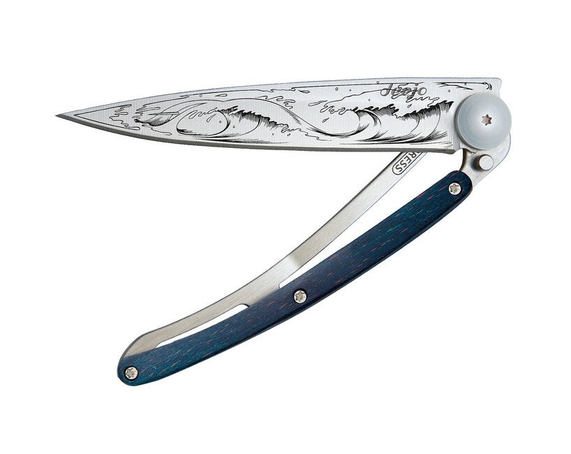 Deejo Tattoo Klappmesser Buche Wave