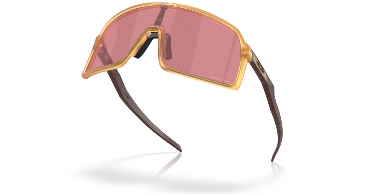Oakley SUTRO Sonnenbrille mit Rahmen Matte Trans Light Curry und mit Dias Prizm Dark Golf , Steel