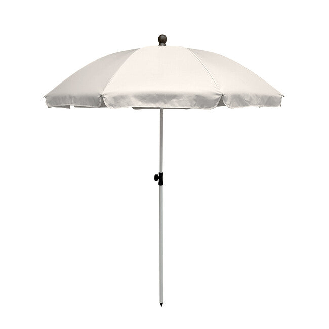 Origin Outdoors Beach Sonnenschirm mit silberner Oberfläche, UPF 50+ und Klappmechanismus