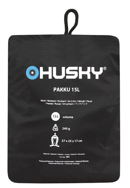 HUSKY Pakku Rucksack 15L, schwarz