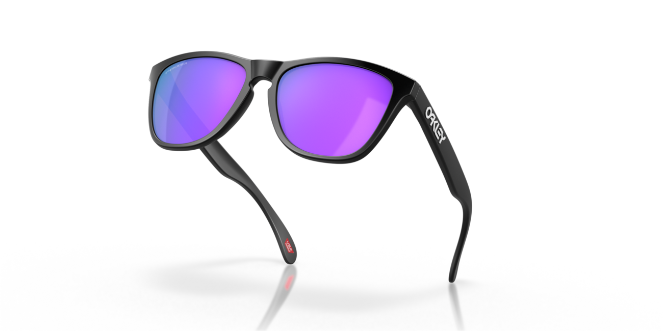 Oakley FROGSKINS Sonnenbrille mit Rahmen Matte Black und mit Dias Prizm Violet 55