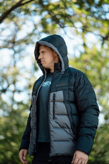 HUSKY Durra daunenjacke, schwarz/grau