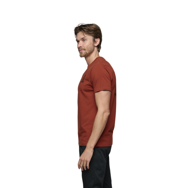 Black Diamond Boulder herren Kurzarm-T-shirt, burnt sienna