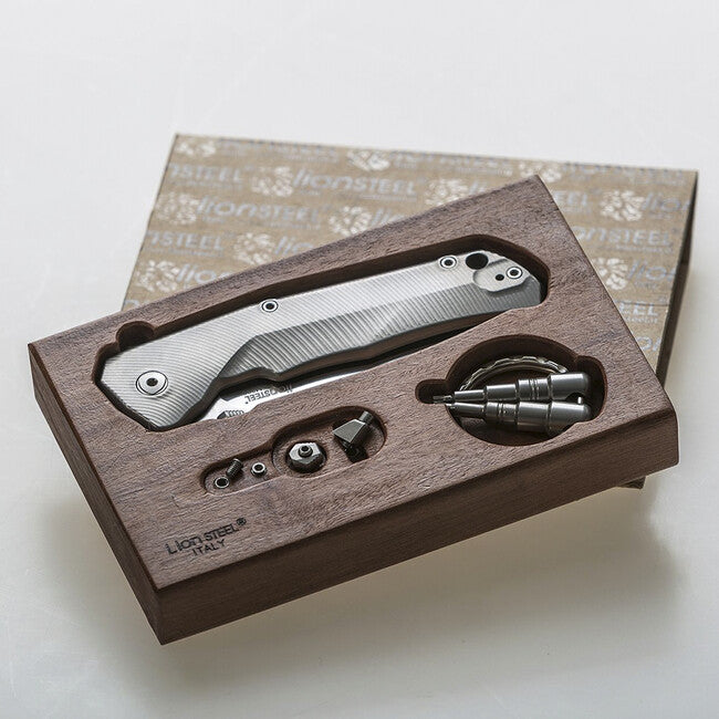 Lionsteel M390 TRE GY sehr robustes taschenmesser mit klinge