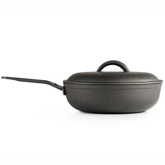 GSI Outdoors Guidecast bratpfanne aus tiefem gusseisen mit deckel bratpfanne tief 254 mm