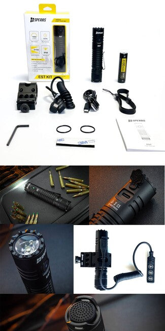 Speras EST Kit wiederaufladbare taschenlampe 1900LM 211m