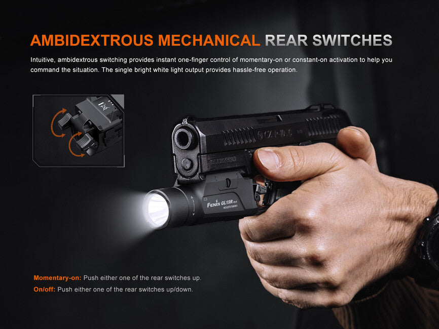 Fenix GL19R V2.0 wiederaufladbare Waffen-taschenlampe