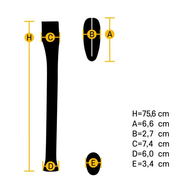 Hultafors Ahs 750-63X23 HB axtstiel gerade (ID 842740)