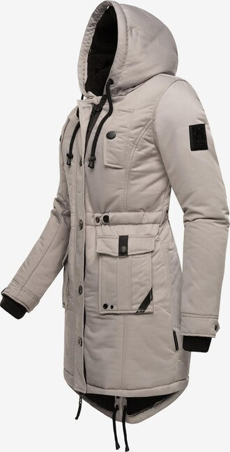 Navahoo Luluna Princess damen Winterjacke mit Kapuze, zinkgrau