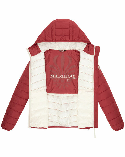Marikoo Pack Mich Ein damen leichte Übergangsjacke, dunkelrot