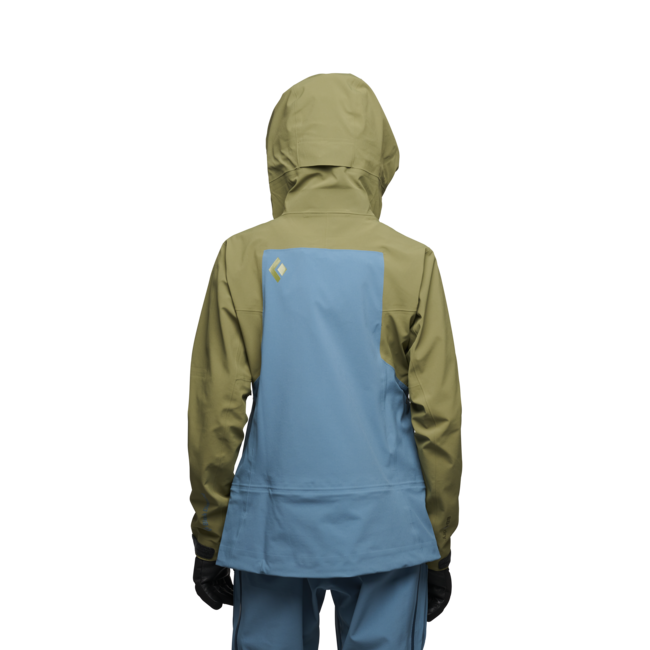 Black Diamond Recon Stretch Ski Shell damen-Skijacke, crag green-creek blue