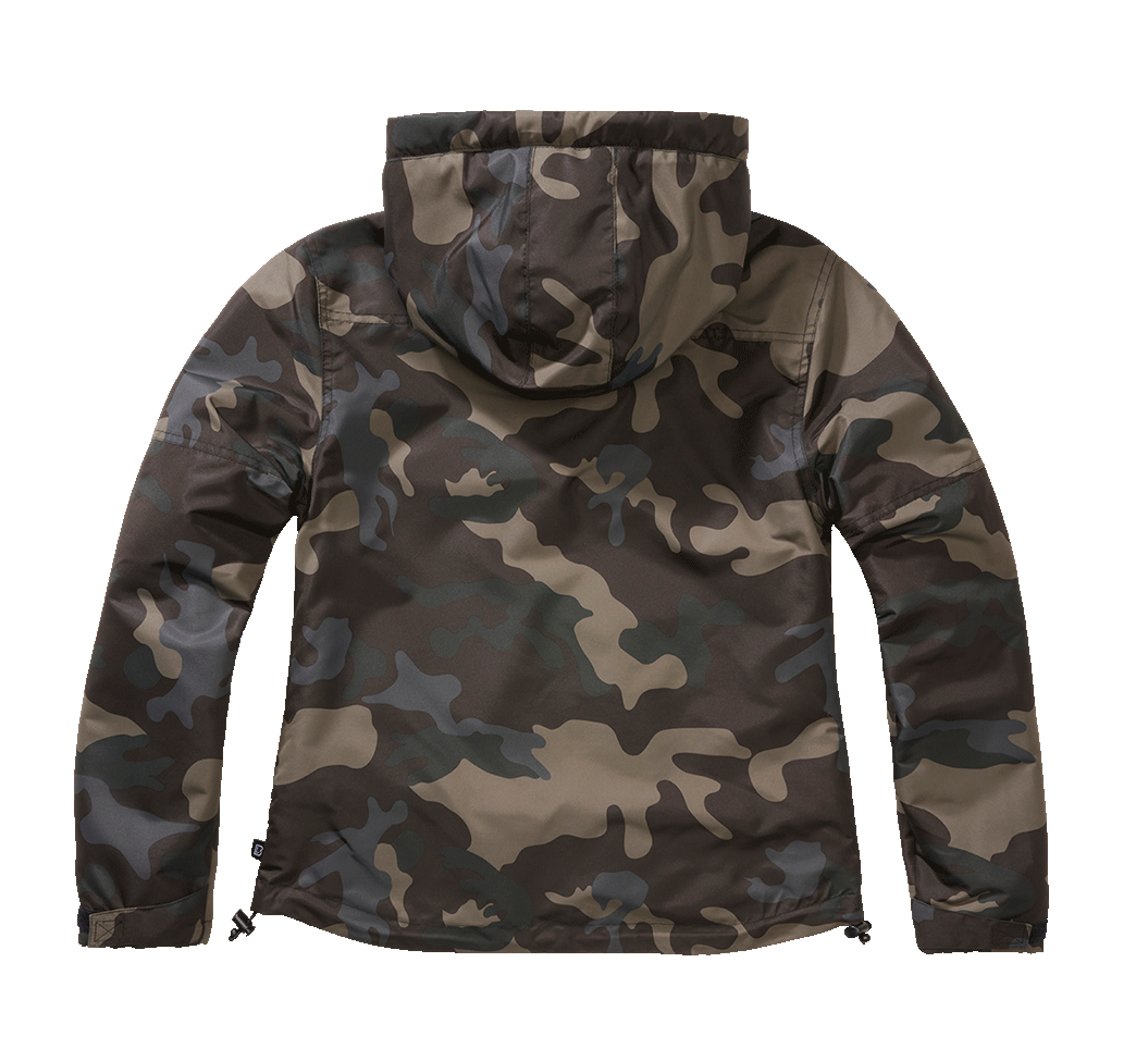 Brandit Windbreaker Frontzip dámska bunda, Darkcamo