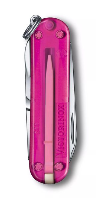 Victorinox Vreckový nôž Classic SD Transparent, ružová