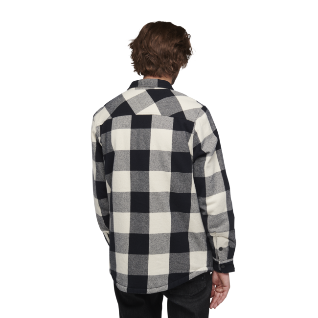 Black Diamond Project Lined Flannel herren Flanellhemd, schwarz-weiß kariert