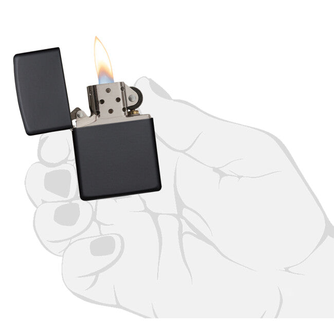 Zippo Benzinfeuerzeug schwarz-matt