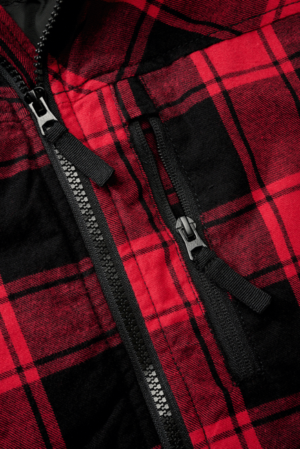 Brandit Lumber-Weste, rot/schwarz