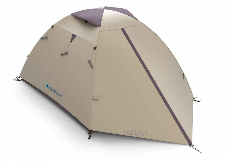 Husky Bird 3 Plus ultralight Expeditionszelt für 3 Personen, Black Coating light brown