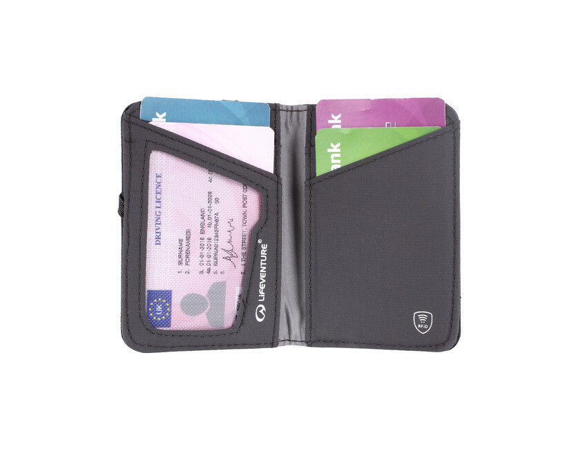 Lifeventure RFID-Karte Brieftasche grau