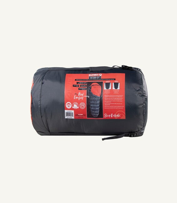 Klymit KSB 0 Υπνόσακος, Πορτοκαλί, XL