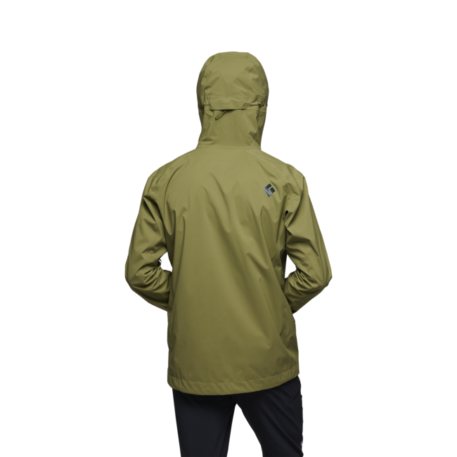 Black Diamond Highline Stretch Shell men's waterproof jacket, crag green