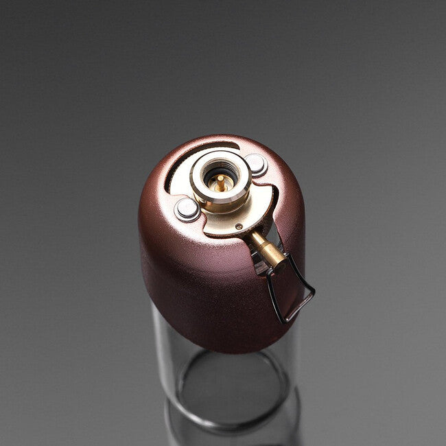 Fire Maple Gaslampe mit Borosilikatglas, schwarz