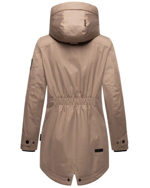 Navahoo BRINJAA damen-Softshell-Übergangsjacke, taupe-grau