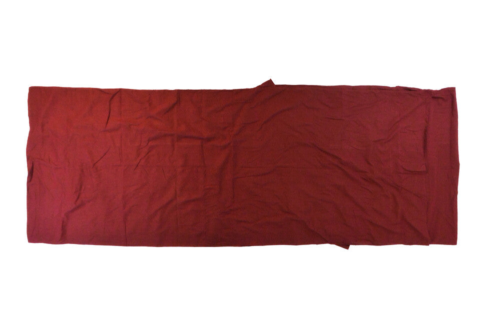 Origin Outdoors Baumwolle rechteckigen Schlafsack Liner bordeaux