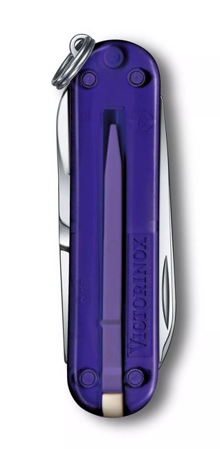 Victorinox Classic SD Pocket Knife, Transparent Purple