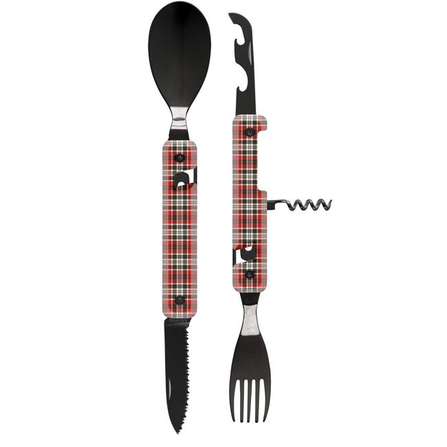 Akinod A02B00012 Multifunktions- sada 13h25, black mirror finish, Red Tartan