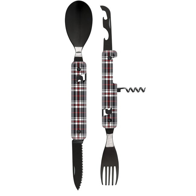 Akinod A02B00013 Multifunktions- sada 13h25, black mirror finish, blue Tartan