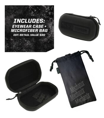 Mechanix Tactical Glasses Type X, Black Frame, Smoke Lens